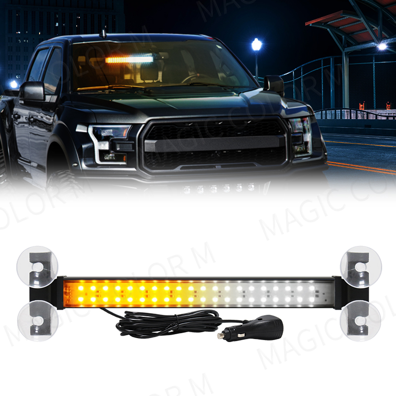 40 LED Strobe Licht Notfall Blitz Warnung Lampe Auto Windschutzscheibe Bar Verkehrs Advisor Taschenlampe Rot Blau Auto Zubehör 12 V-24 V: Tiefe Blau