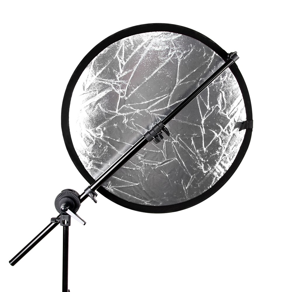 2 In1 60 Cm 24 Inch Refletor Ronde Flash Studio Opvouwbare Light Disc Goud Zilver Riflettore Reflector Met Zak