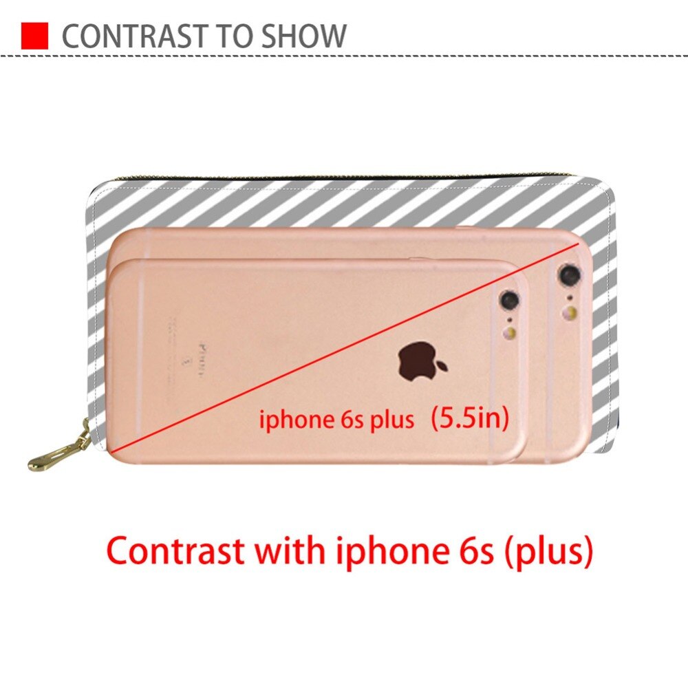 Jackherelook Donne Del Cranio Dello Zucchero Modello Lungo Della Moneta Dei Soldi Borse Contenitore di Lusso di CUOIO Dell'unità di elaborazione Della Chiusura Lampo di Grande Capacità Per La Signora Gotico Magliette E Camicette