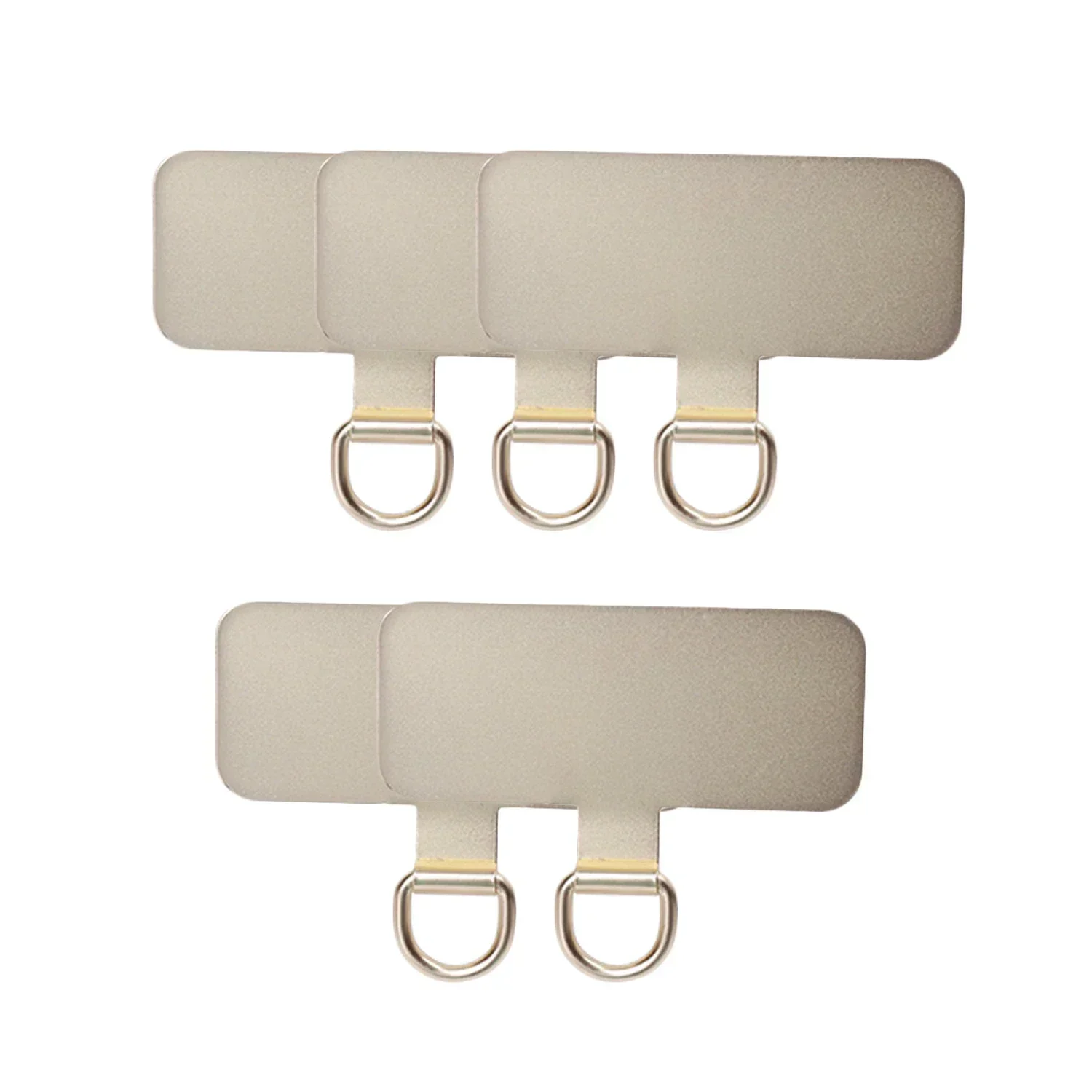 Metal Phone Tether Tab with Anti-Scratch Film Universal Mobile Phone Lanyard Gasket Replacement Stainless Steel Phone Patch Pads: Rose Gold