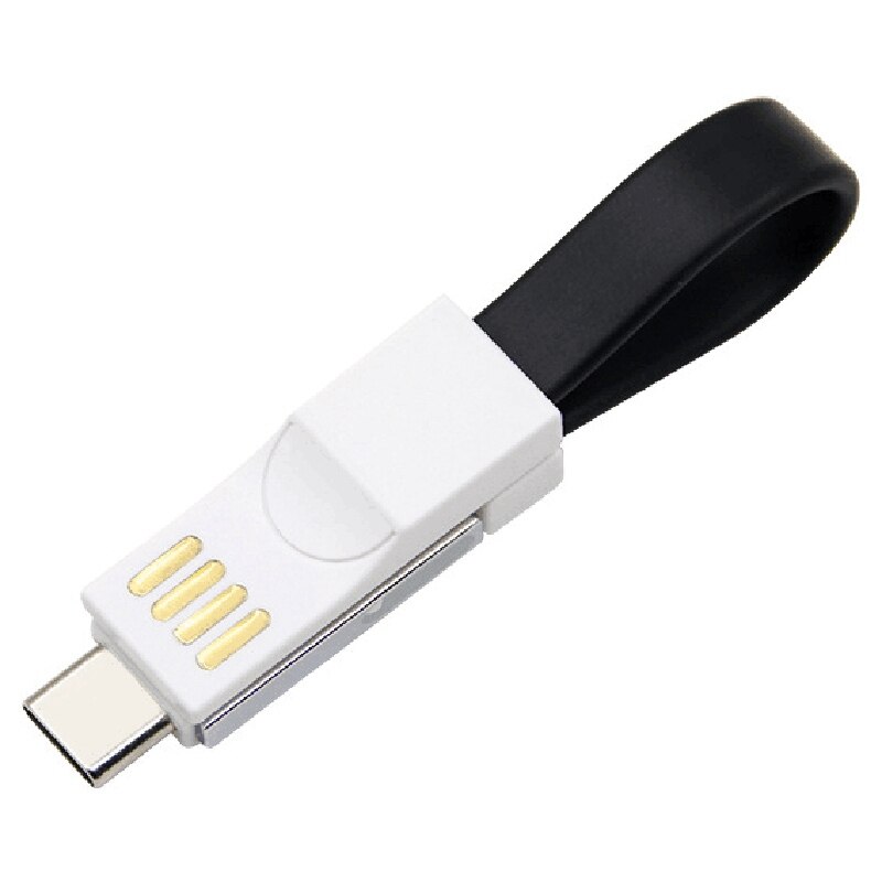 Draagbare Sleutel Mini Usb-kabel Oplader Kabels Micro-Usb Data Kabel