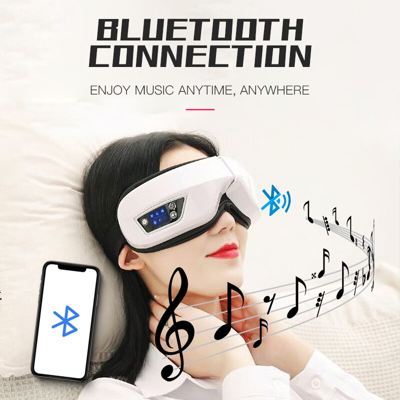 Eye Massager Vibration Electric Bluetooth-compatible Music Heating Eye Fatigue Relieve Tools Usb Eye Care Massage Device