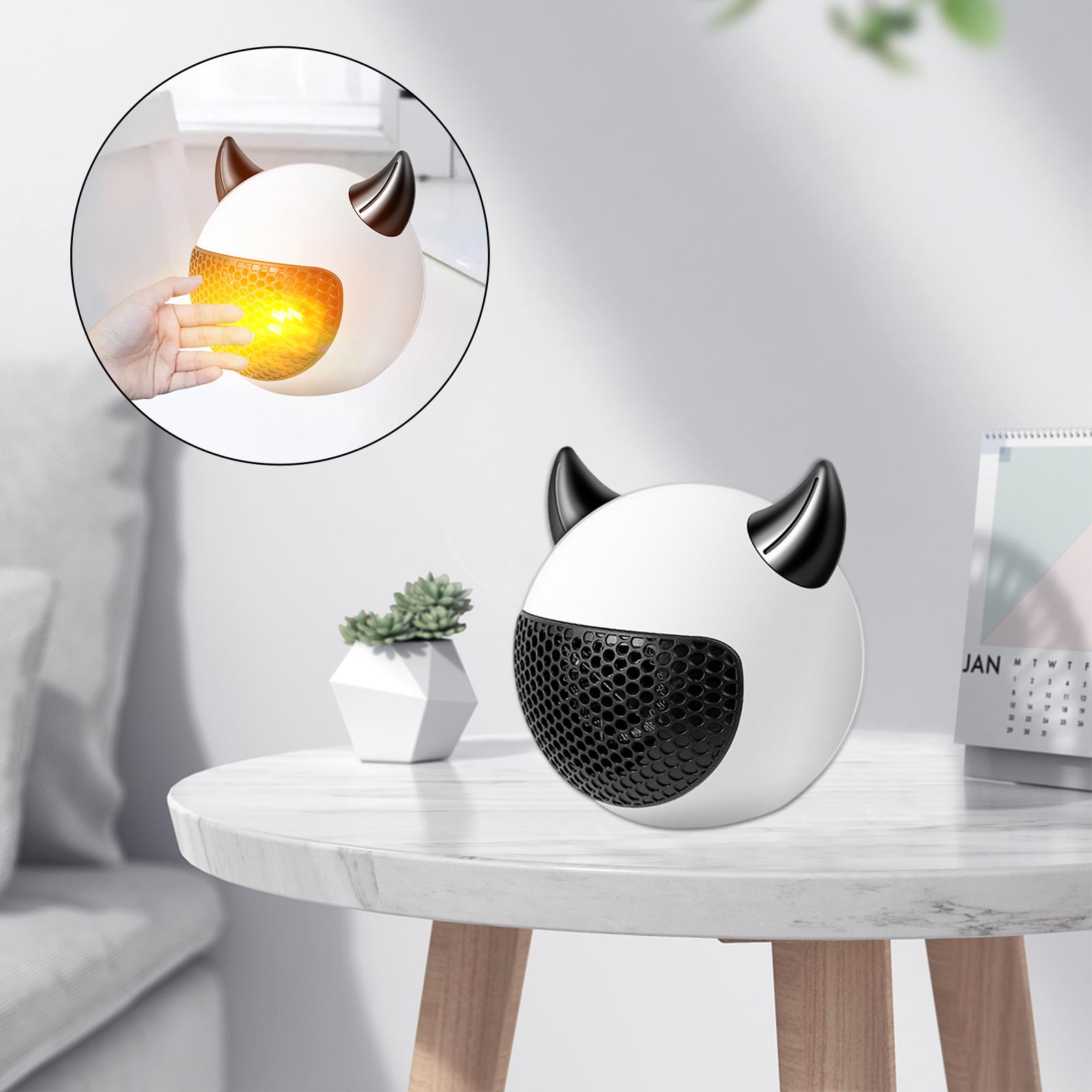 Portable Desktop Heater Space Heater Fast Heating Overheat Protection Low Noise Warmer Mini Radiator for Home Nursery Winter