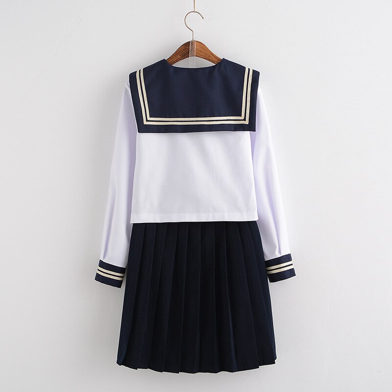 Japanese Sailor Suit Female Student Dress Uniform School Uniform JK Uniform College Style Sweet Cute Suit
