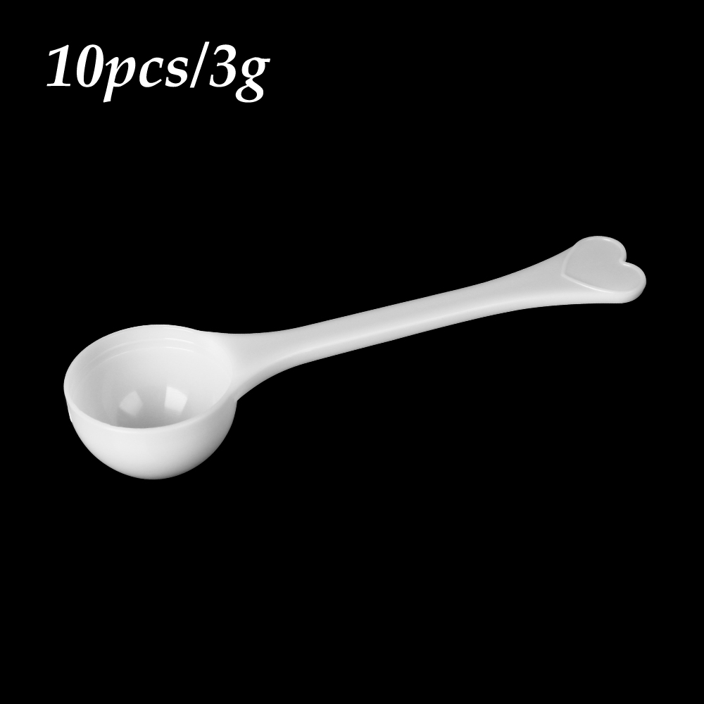 10PCS 1/3/5/10g Measuring Spoons Coffee Protein Milk Powder Scoop Home & Kitchen DIY Plastic 1/3/5/10g Measuring Spoon: 3g-10pcs