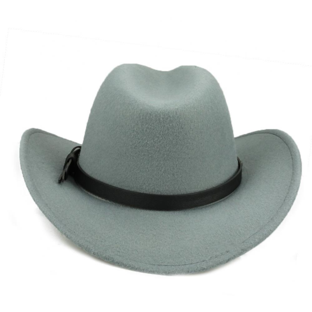 1pc Cowboy Hat Men Women Rivet Roll Up Wide Brim Western Gentleman Cowboy Cowgirl Hat Sombrero Jazz Cap sombreros de vaquero