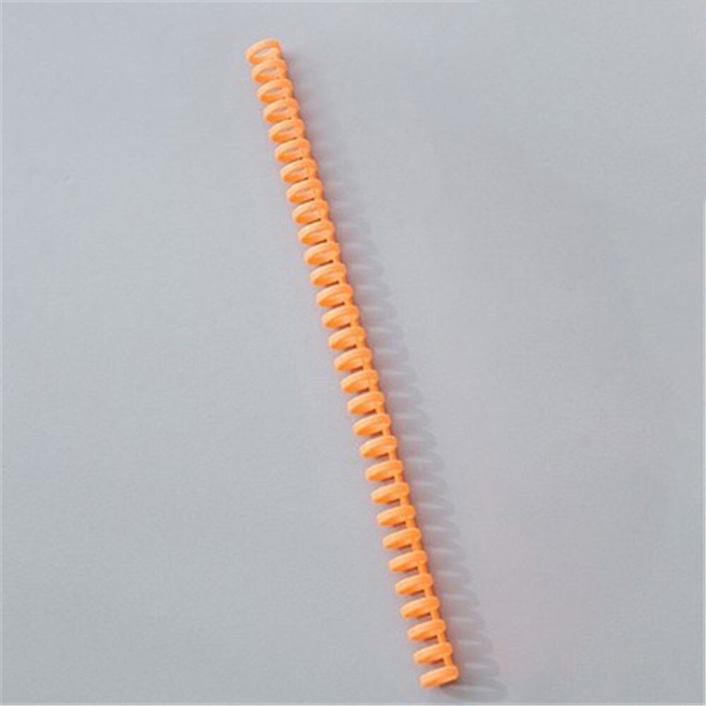 30 Holes Novelty Plastic Loose Leaf Binder Circles Hinged Rings Album Clips Craft Calendar Ring Binder Desk Notebook Circle: orange