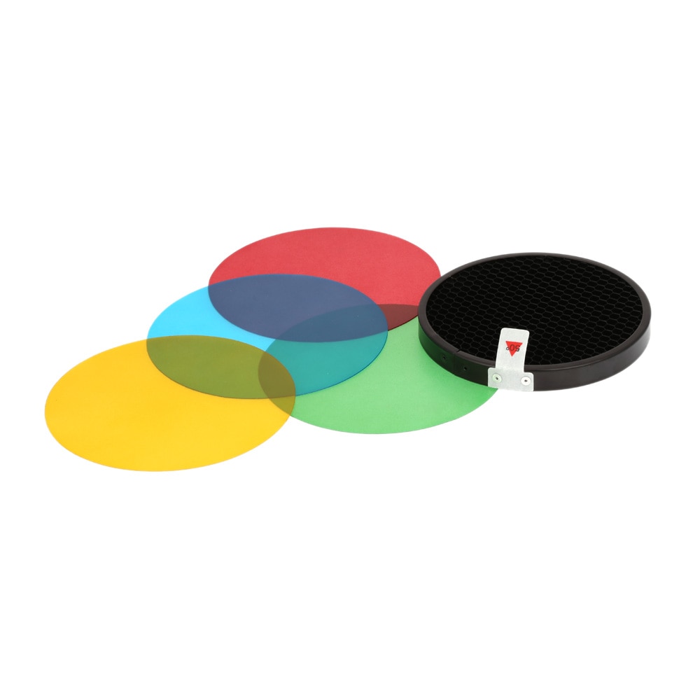 Godox AD-S11 Farbe Filter Gel Pack mit Bienenwabe Netz Abdeckung Reflektor Bausatz für Witstro Blitz AD180 AD360 AD200