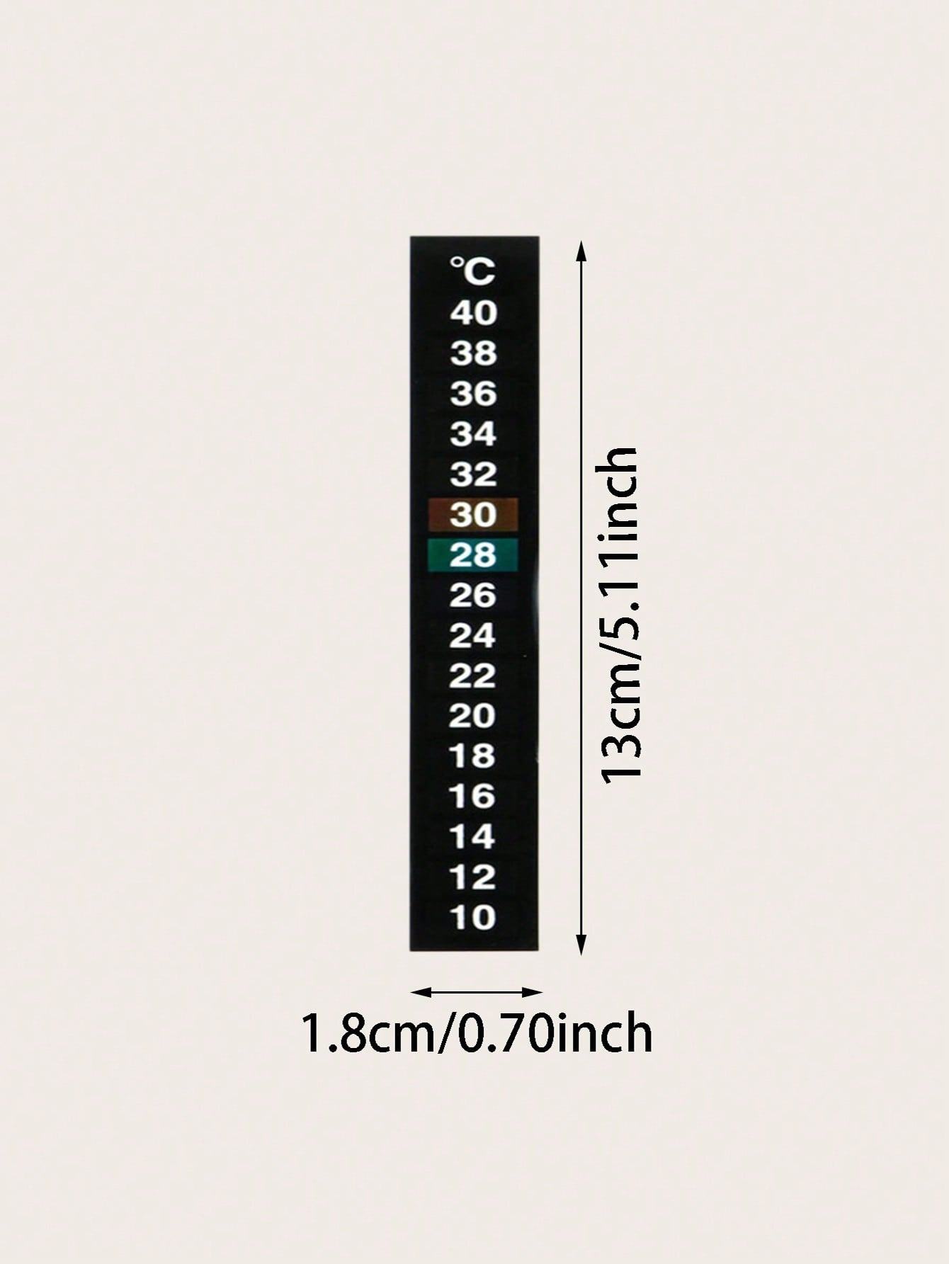 1pc-Accurate and easy to read aquarium thermometer stickers - perfect for monitoring water temperature in fish tanks