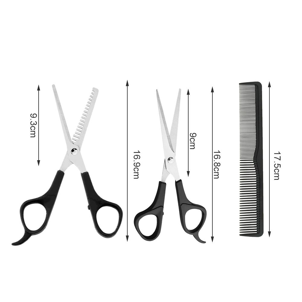 3 PCS Household Pet Grooming Tool Hair Dressing Scissors Rounded Tips Shear Thinning Scissor Comb Cat Dog Grooming Tool Set