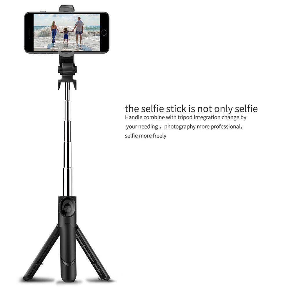 Palo de Selfie para teléfono inteligente, Control de altura ajustable, compatible con Bluetooth, con trípode para Android 10,0 e ios