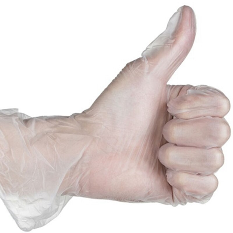 200 Stks/doos Anti-Allergische Transparante Wegwerp Pvc Handschoenen Transparant Duurzaam Handschoenen