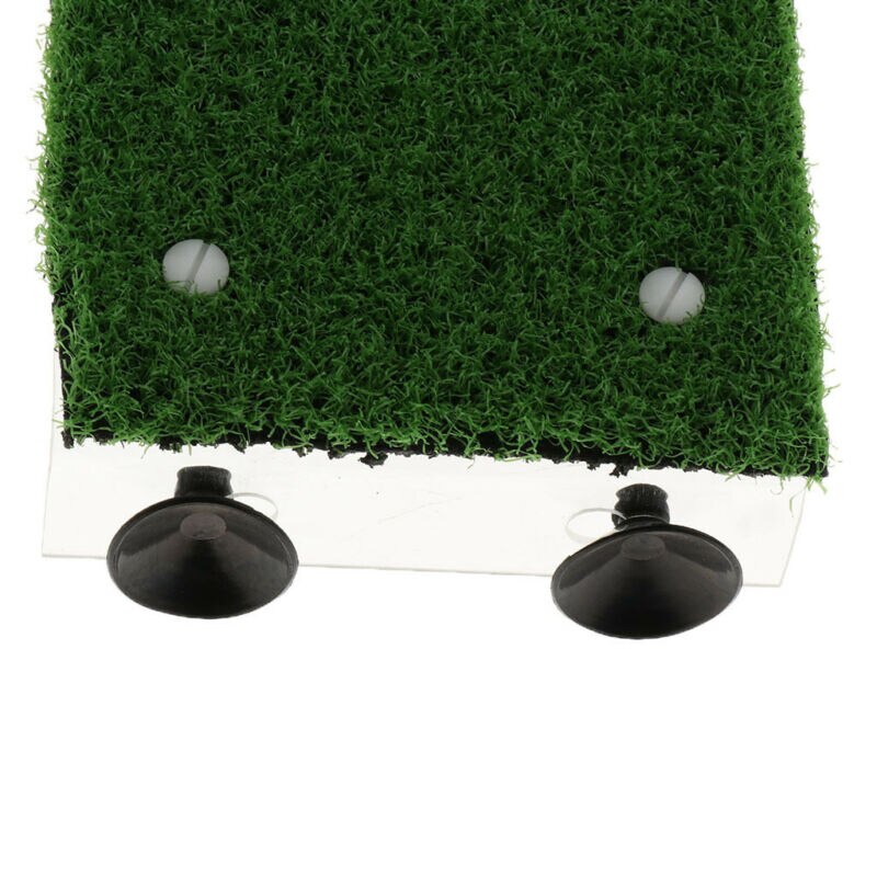 Simulation Lawn Amphibious Reptiles Bask Platform Turtle Floating Platform With Sucking Disk Aquarium Terrarium Decoration