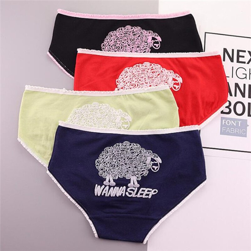 2019 NUOVO 4 pz/lotto Cute Girl Mutandine e boxer Biancheria Intima Slip di Cotone Biancheria Morbida E Confortevole Slip TWY-921-1-4p