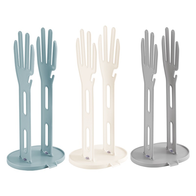 Kitchen Glove Stand Holder Rubber Glover Dryer Rack Towel Holder Drain Countertop Storage Rack Kitchen Sink Accessories Tool: Mint