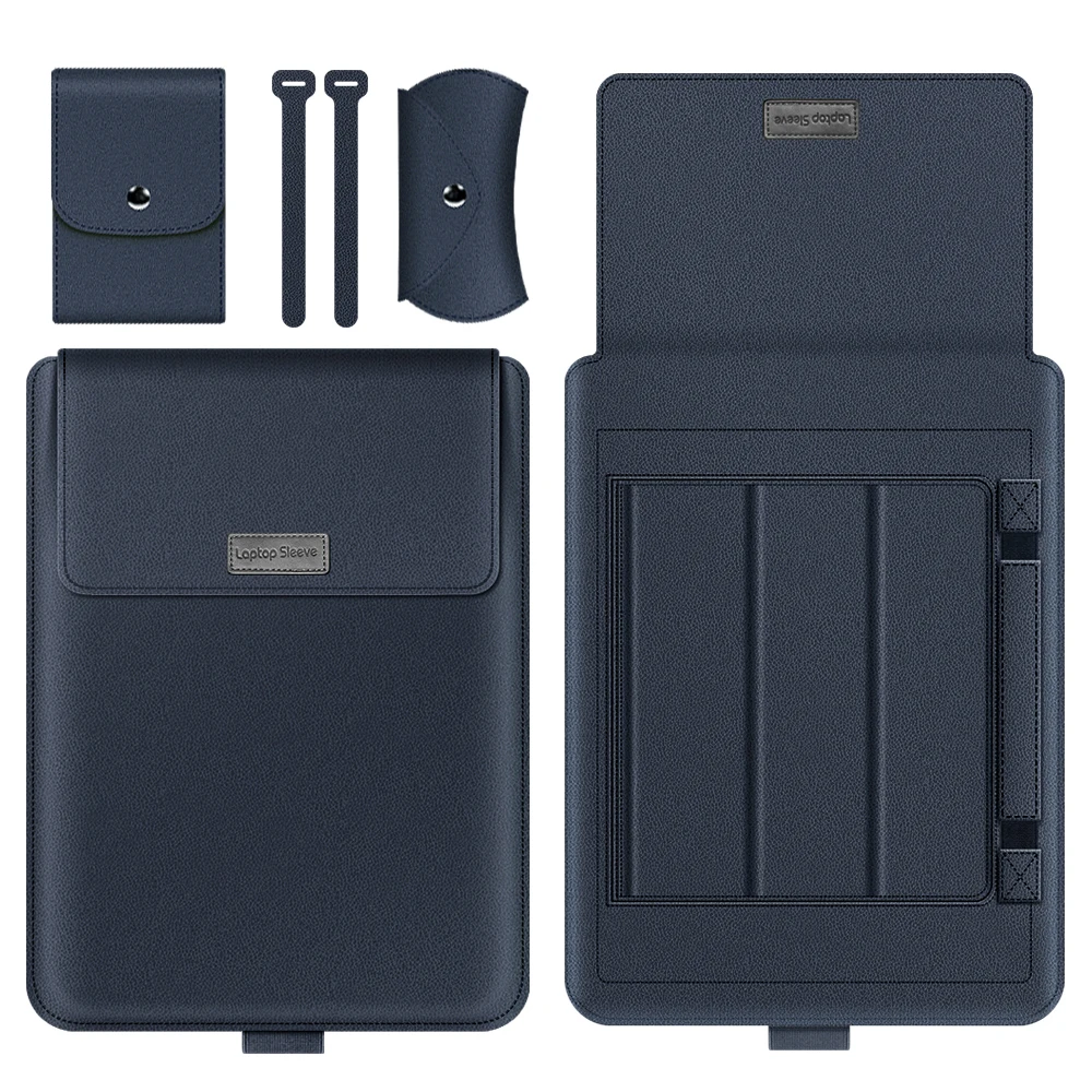 Etui na laptopa ze skóry Pu do macbooka Air Pro 13 14 16 M3 M3 M1 etui na notebooka Huawei Dell HP ASUS Lenovo 15 17 cali: 15" / Czerwona róża