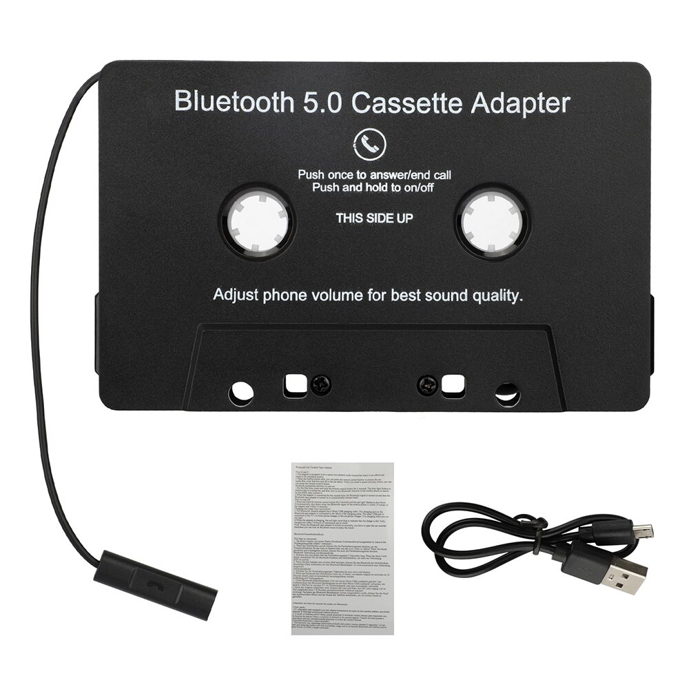 Bluetooth 5.0 Cassette Adapter Auto Bluetooth Tape Converter MP3/SBC/Stereo Smartphone Cassette Player Adapter For Iphone Xiaomi