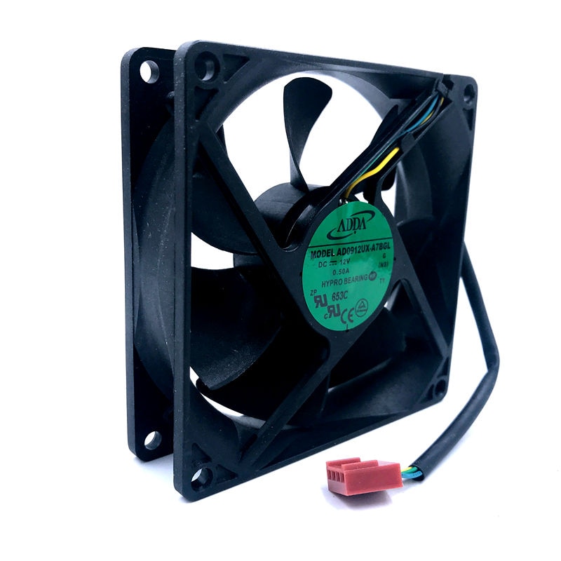 92mm 90mm pwm 12v viftemerke for adda  ad0912ux-a7 bgl 9225 3900 rpm 50 cfm cpu kjølevifte