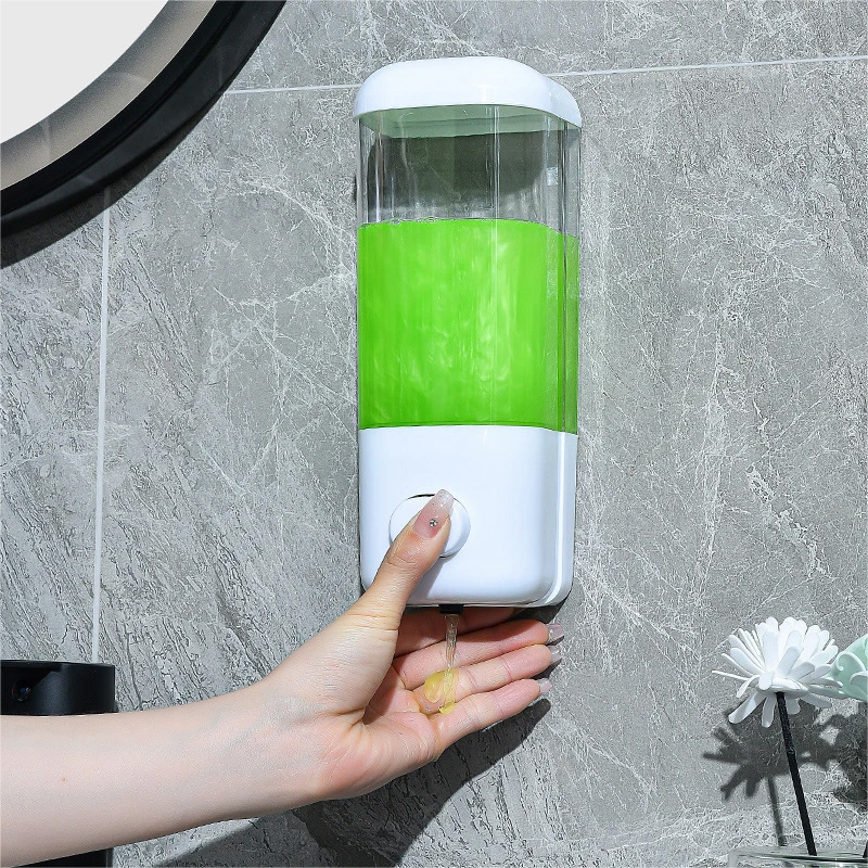 500/1000ml Seifensp ender Bad Wand halterung Dusche Shampoo Flasche Lotion Behälter halter Doppelkopf Schaum Hand wasch spender