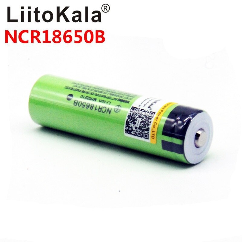 LiitoKala NCR18650B 3400mAh 3.7V Uppladdningsbart Li-Ion Batteri: 1 st batteri