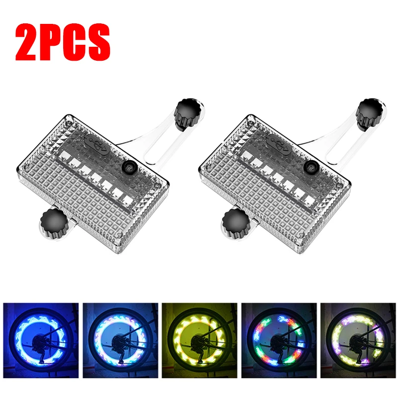 Neue Fahrrad Rad Licht Solar- Fahrrad Speichen Blitz Lichter MTB Radfahren Bunte Fahrrad Speichen Warnung Signal Lampe LED Neon- Laterne: Gelb
