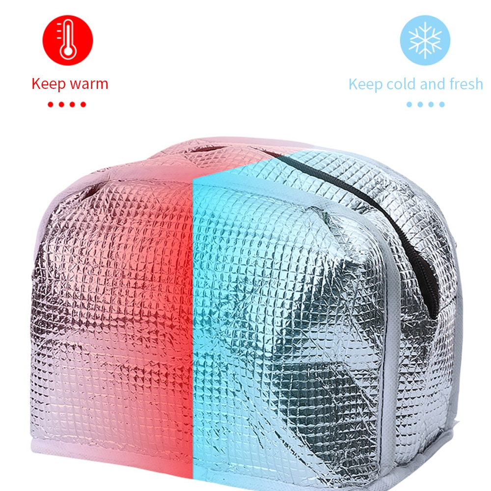 Fiambrera con enfriador de patrón funcional, bolsa de almuerzo de lona aislada portátil, bolsos para la comida de Picnic térmica, bolsos para mujer y niño