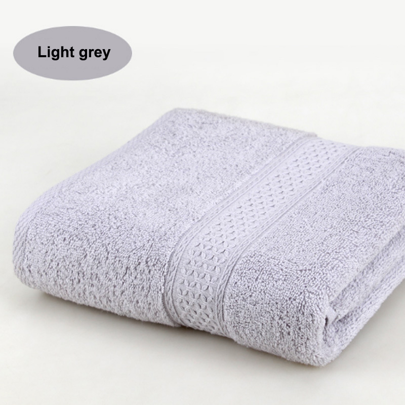 Für Erwachsene 100% Baumwolle 17 Farben 1PC Feste Schlecht Handtuch Strand Handtuch Hohe saugfähig Antibakterielle Schnell Trocknende Weichen Dicken: Hellgrau