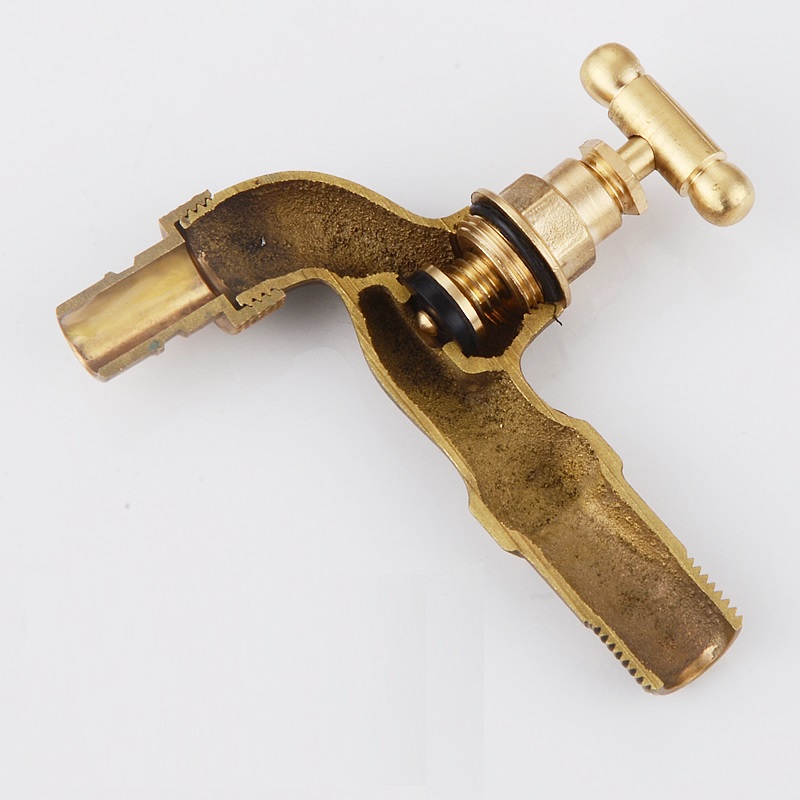 Wall Mount Brass Bibcock Washing Machine Tap Outdoor Garden Faucet With Lock Washing Machine Faucet car wash Faucet