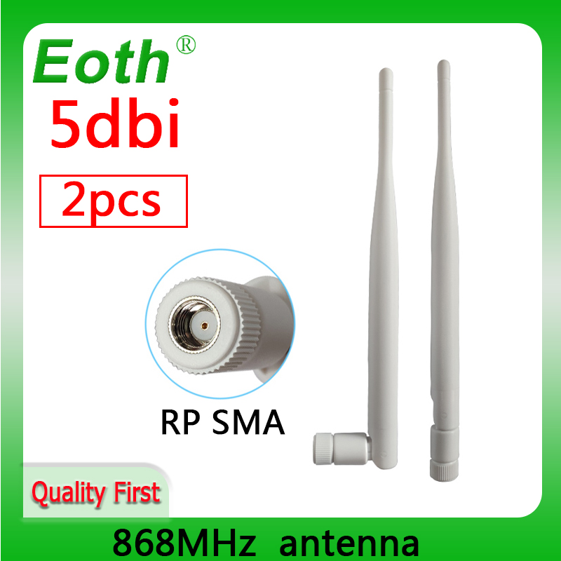 EOTH – antenne de réception de signal 868mhz 5dbi sma femelle 915mhz, module lora, antenne pbx iot, lorawan, gain élevé, 2 pièces