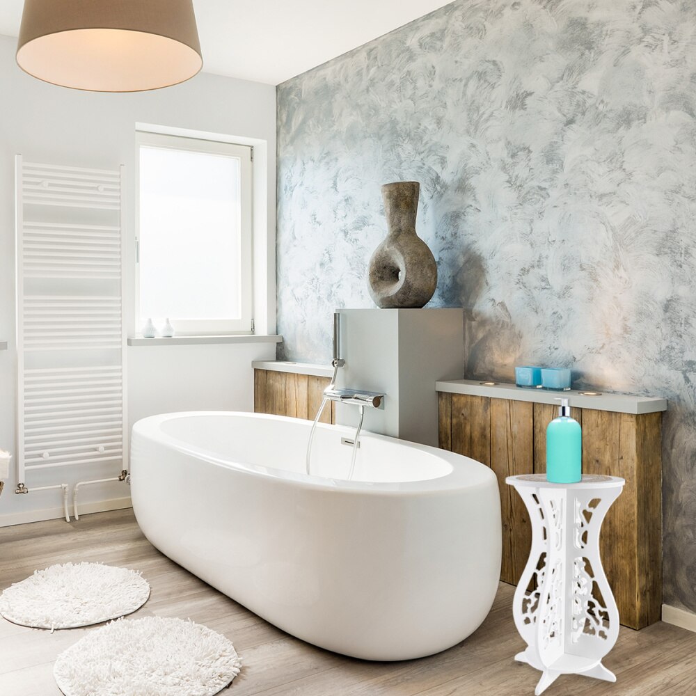 Indoor Flower Stand Wood Plastic Board Pot Rack Wooden Floor Simple Balcony