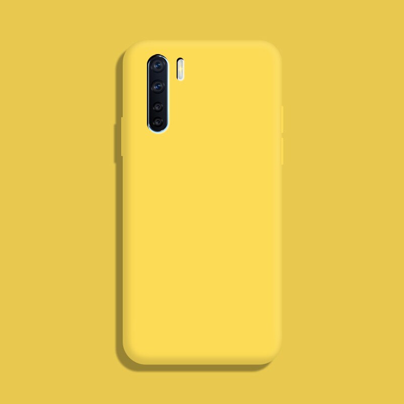 Voor Oppo A91 Case Pure Kleur Siliconen Case Macaron Kleuren Candy Tint Soft Tpu Eenvoudige Zwarte Behuizing Telefoon Back Cover: L4