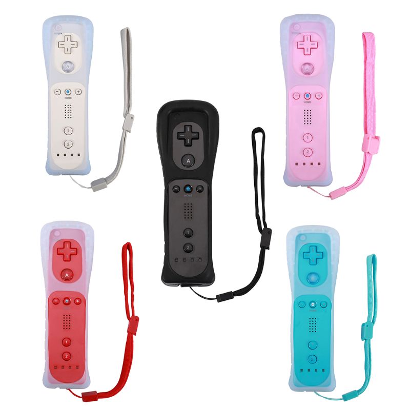 Wireless Gamepad With Silicone Case for Wii Remote Controller Joystick Without Motion Plus
