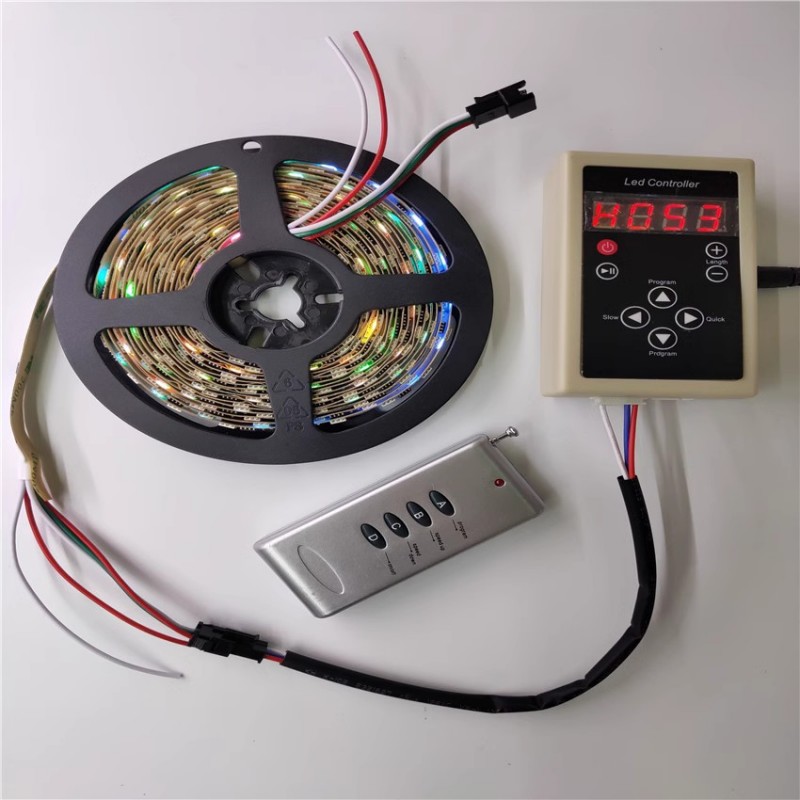 DC12V 5m 6803 IC RGB dream magic led strip waterproof LED Strip 5050 SMD 150LED flexible light+133 Program RF controller