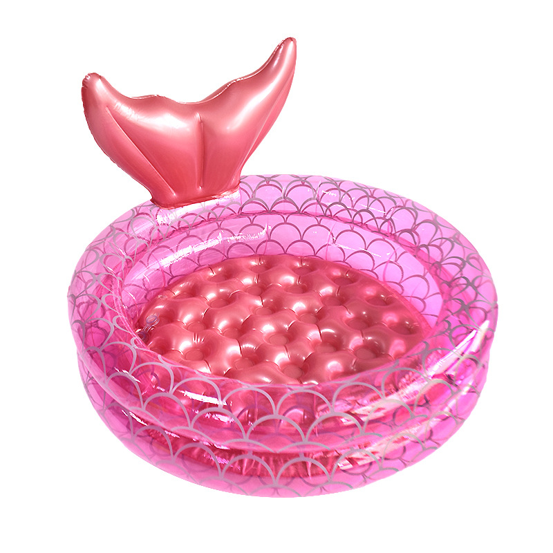 Water Toys PVC Inflatable Mermaid Pool Household Baby Swimming Pool Ocean Ball Pool Thickened Bathtub