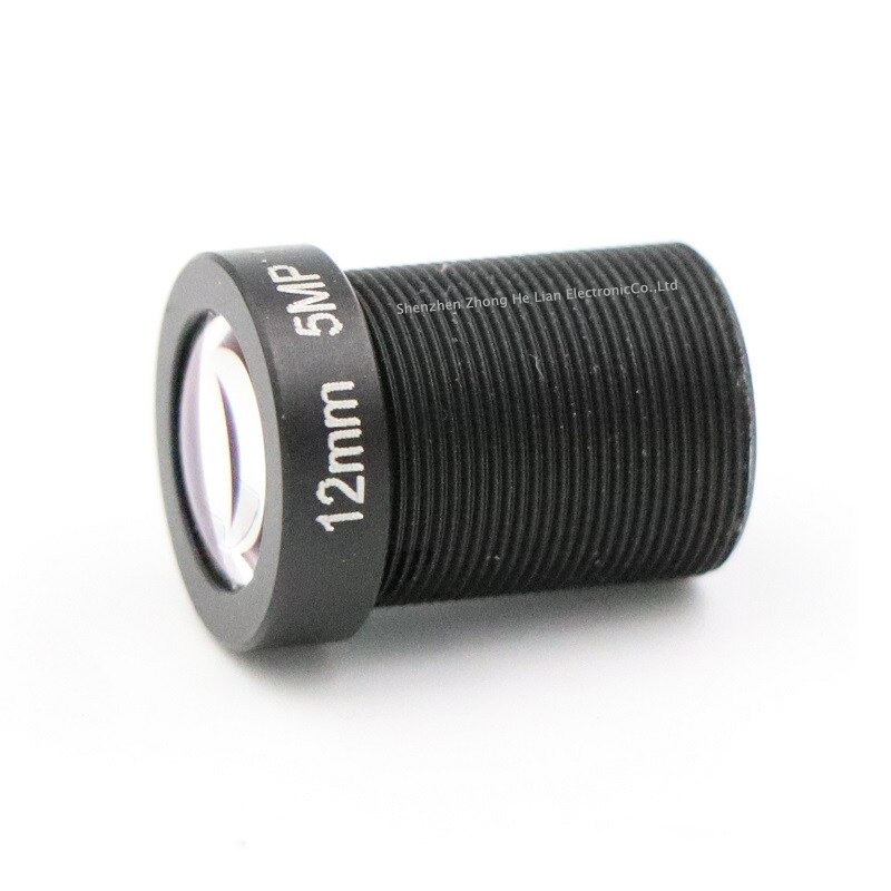 Lente de 12mm de 5,0 megapíxeles 30 grado MTV M12 x 0,5 con lente infrarroja de visión nocturna para cámara de seguridad CCTV