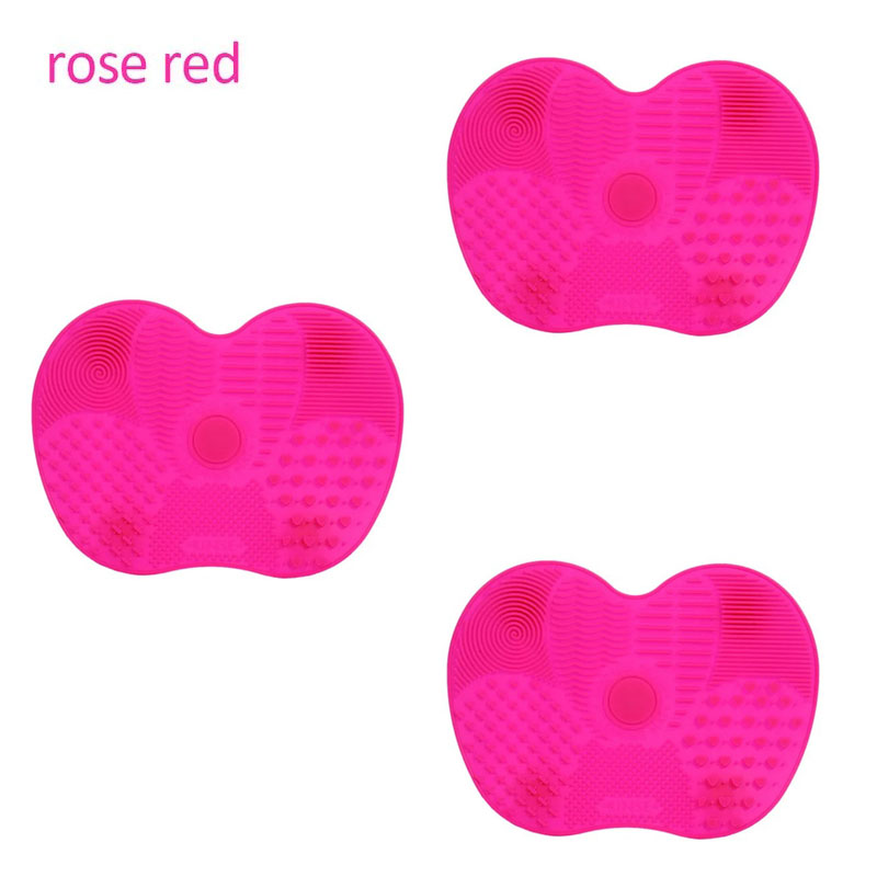 Silikon Pinsel Reiniger Kosmetik Make-Up Waschen Pinsel Gel Reinigung Matte Foundation Make-Up Pinsel Reiniger Pad Scrubbe Board: Rosa