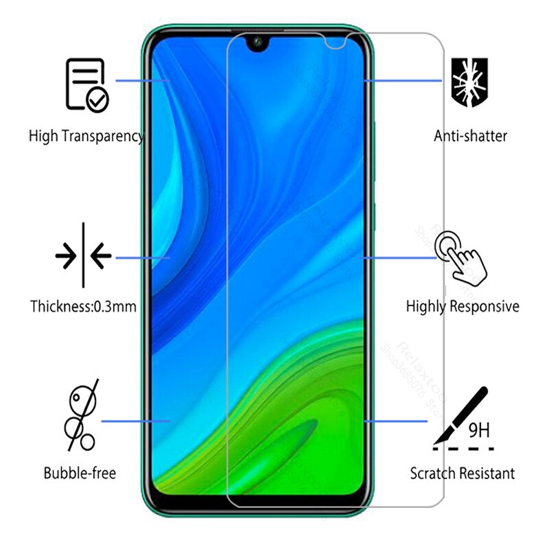 Cristal templado para Huawei P Smart S Plus Pro Z, P Smart Psmart S, Protector de pantalla de vidrio de seguridad HD, 3 uds.