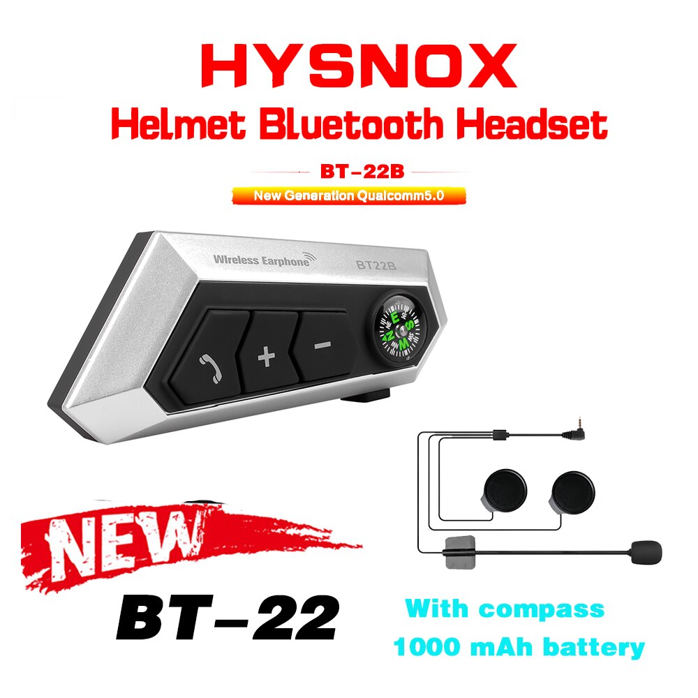 Model BT-12B Bluetooth Intercom Motorhelm Headset Draadloze Bluetooth Hoofdtelefoon Luidspreker Handsfree Intercom