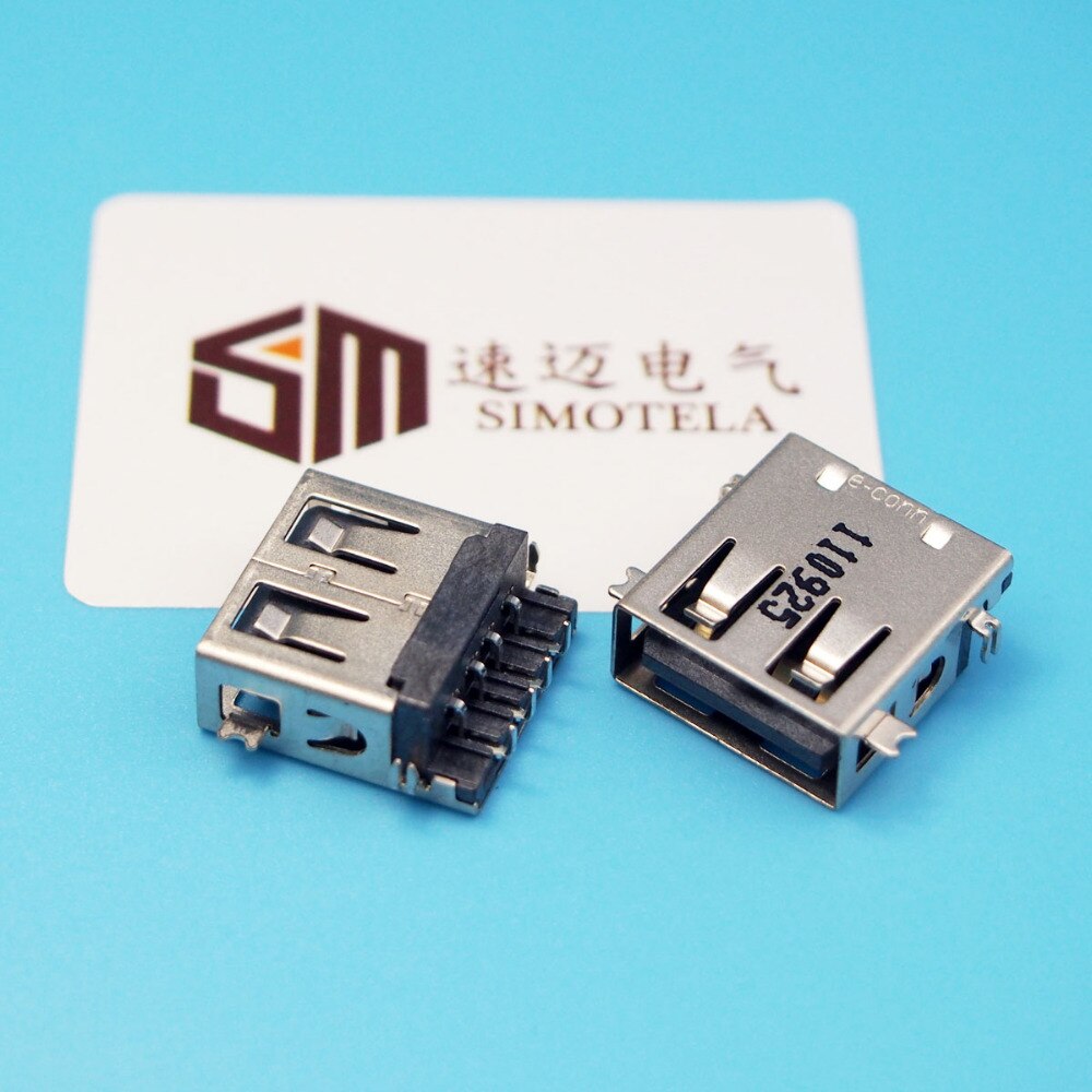 10pcs/lot 2.0 USB Jack,4P USB 2.0 Charging port Connector female socket