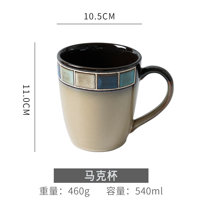 Japanese-style Bowl and Plate Combination Ceramic Tableware Sets Noodle Soup Bowl Western Food Steak Dish Dinner Plates