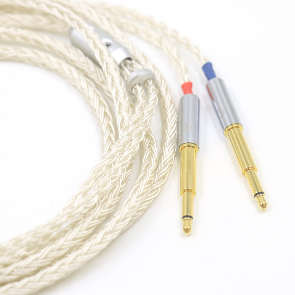 Cable de equilibrio para auriculares, accesorio Chapado en plata de 16 núcleos para Meze 99 Classics NEO NOIR, XLR/3,5/4,4mm, Cable de actualización para auriculares