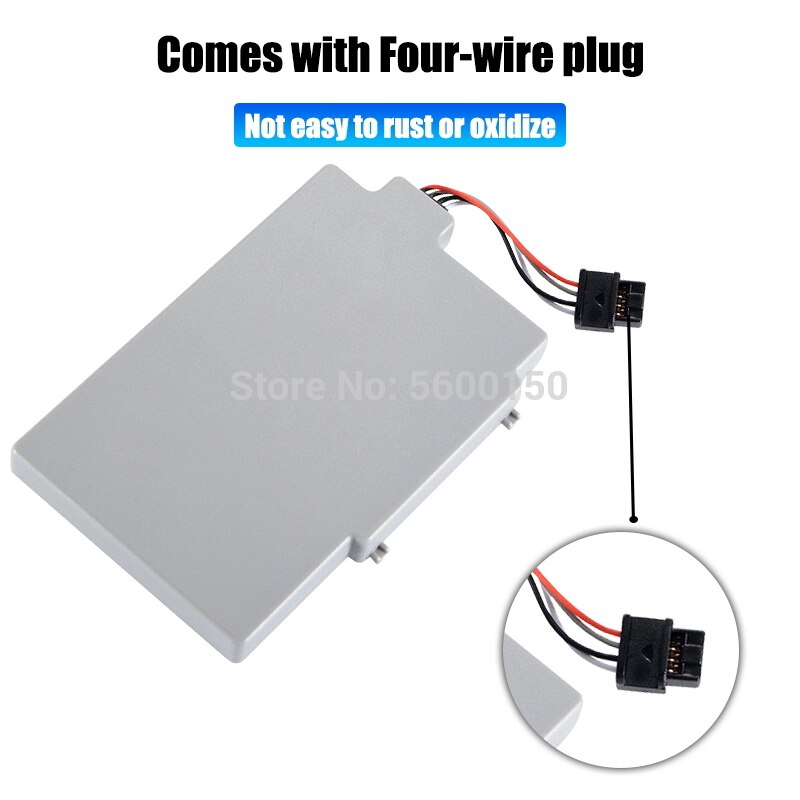 Paquete de batería recargable de ión-litio para Nintendo Wii U, 3,7 V, 3600mAh, baterías de repuesto para mando