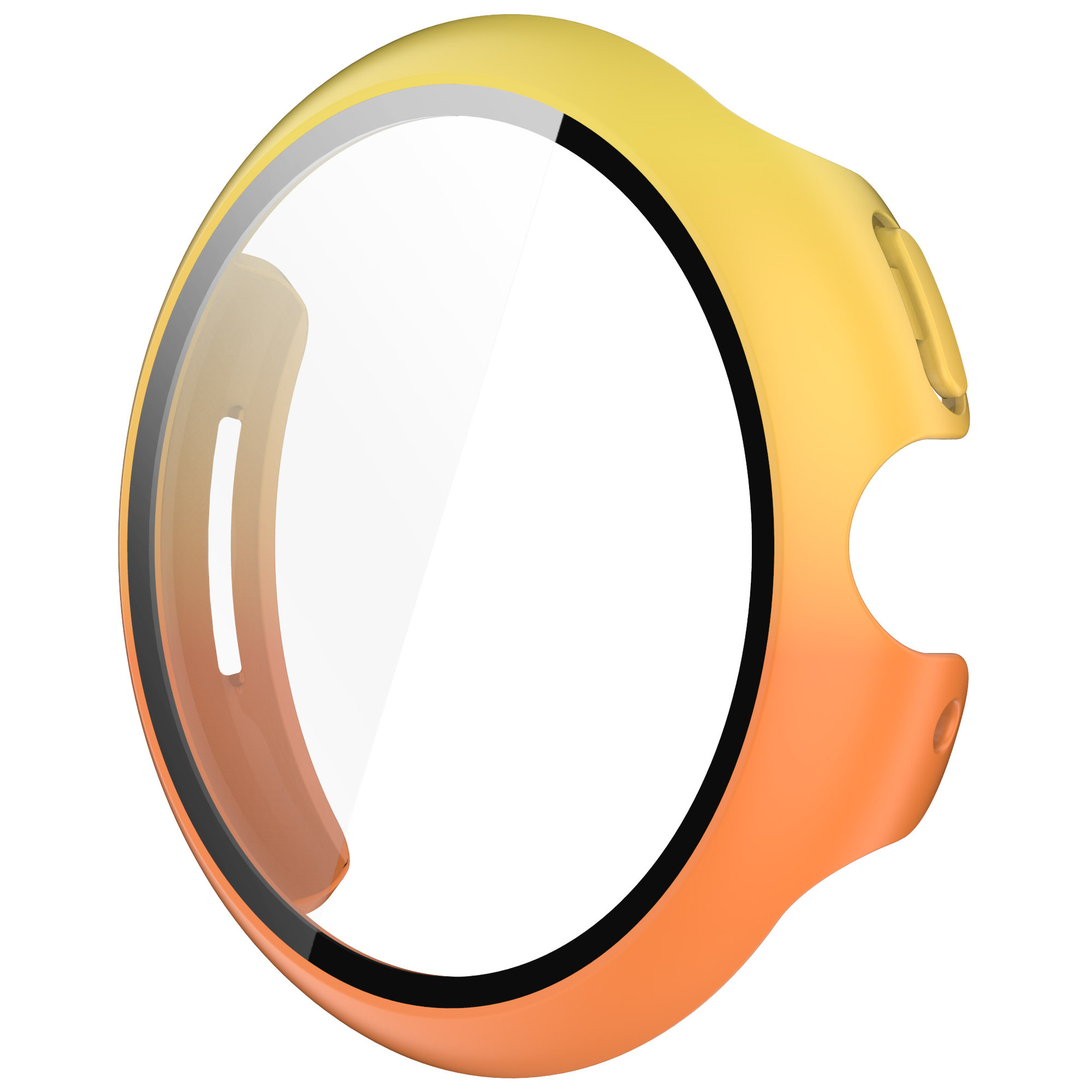 Étui + verre pour Google Pixel Watch 3, 45mm 41mm, housse de protection anti-rayures pour pare-chocs tout autour + accessoires de protection d'écran: XS / Rose Gold