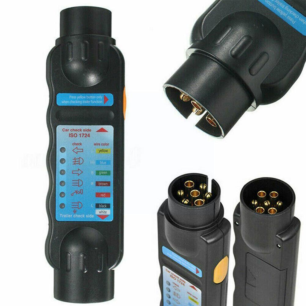 Wiring Circuit Tester Connector Recorder 7 Pin Car Tools Socket Diagnostic Caravan Towing Circuit Light Bar Trailer Tow M5o4