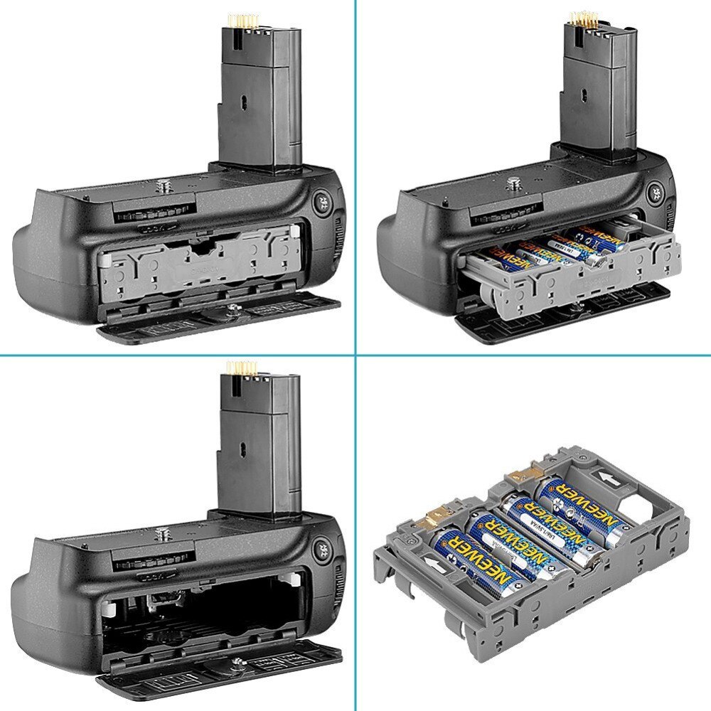 JINTU Batterie Grip Ersatz MB-D80 Arbeitet mit 6 stücke AA Batterie/EN-EL3e Batterie + Halter für Nikon D90 D80 DSLR SLR Kamera