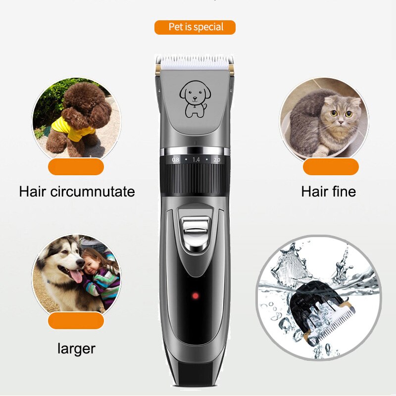 dog clippers dog hair clippers Cordless dogs grooming kit cat hair trimmer pet grooming tool USB Rechargeable Low-noise