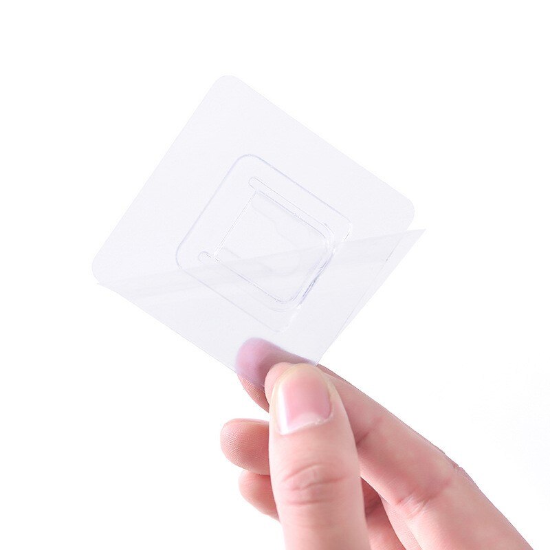 10Pcs Glue Hooks Plastic Adhesive Hook Wall Sticky Mount Hanger Rack Double-sided Paster Waterproof Hook Kitchen Bathroom Hook