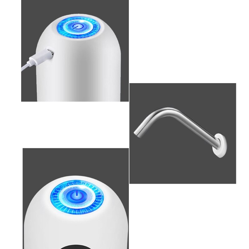 Yyomym vandflaske pumpe usb opladning automatisk drikkevandspumpe