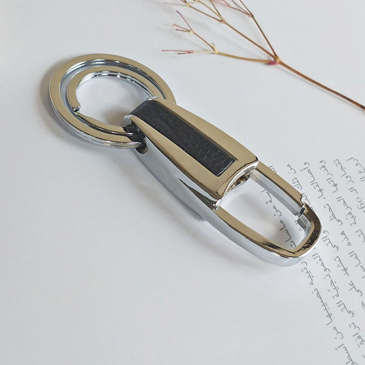 Mannen Zilveren Kleur Sleutelhanger Mode Dubbele Ring Aparte Uw Huis En Kantoor Sleutels Vrouwen Charme Auto Sleutelhanger beste Cadeau