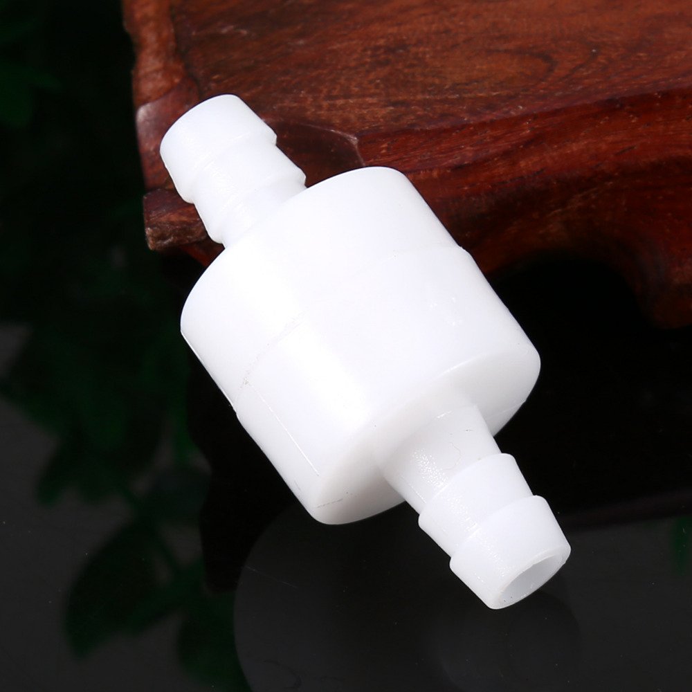 White Plastic One Way Inline Check Valve Gas Liquid Water 4mm / 6mm / 8mm / 12mm